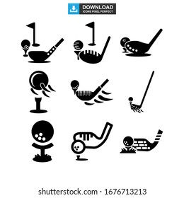golf icon or logo isolated sign symbol vector illustration - Collection of high quality black style vector icons
