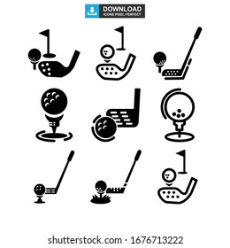 golf icon or logo isolated sign symbol vector illustration - Collection of high quality black style vector icons
