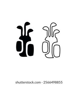 golf icon or logo isolated sign symbol vector illustration - Collection of high quality black style vector icons