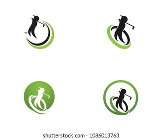 Golf icon logo template