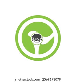 Golf icon logo template design illustration