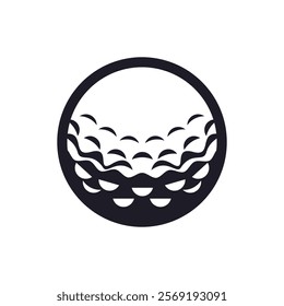 Golf icon logo template design illustration