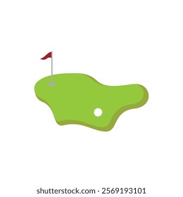 Golf icon logo template design illustration