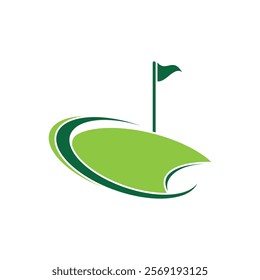 Golf icon logo template design illustration