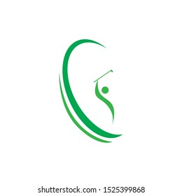 golf icon logo vector design