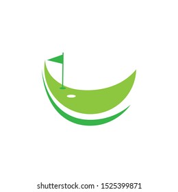 golf icon logo vector design