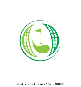 golf icon logo vector design