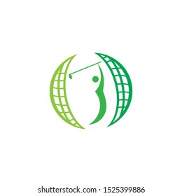 golf icon logo vector design