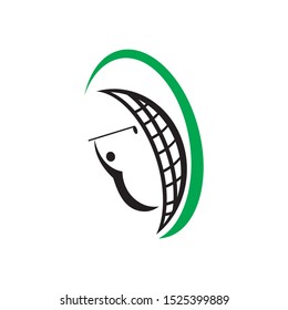 golf icon logo vector design