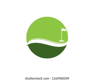 Golf icon logo vector template