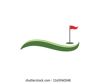 Golf icon logo vector template