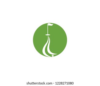 Golf icon logo vector template