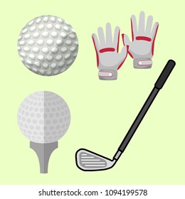 Golf icon set