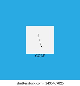 golf icon sign signifier vector