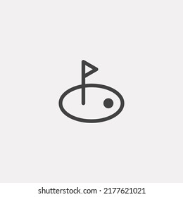 Golf icon sign vector,Symbol, logo illustration for web and mobile