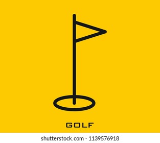 Golf icon signs