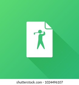 golf icon. sport sign