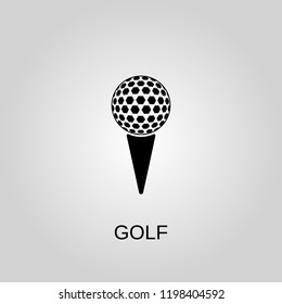 Golf icon. Golf symbol. Flat design. Stock - Vector illustration.