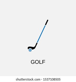 Golf icon. Golf symbol. Flat design. Stock - Vector illustration.