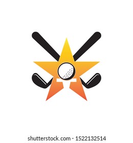Golf icon and symbol vector illustration