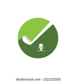 Golf icon and symbol vector illustration
