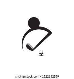Golf icon and symbol vector illustration