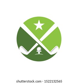 Golf icon and symbol vector illustration