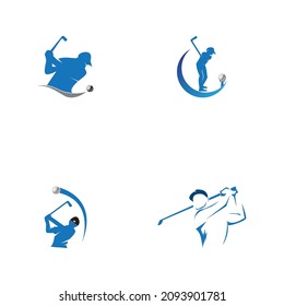 Golf icon and symbol vector template