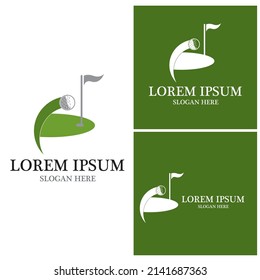 Golf icon and symbol vector template