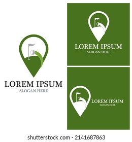 Golf icon and symbol vector template