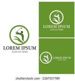 Golf icon and symbol vector template