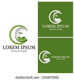 Golf icon and symbol vector template