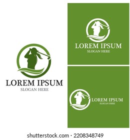 Golf icon and symbol vector template