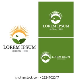 Golf icon and symbol vector template