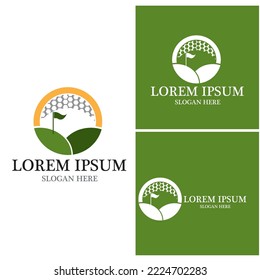 Golf icon and symbol vector template