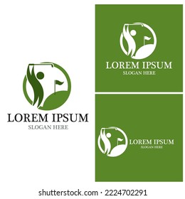 Golf icon and symbol vector template