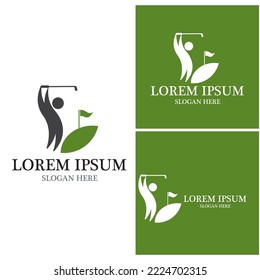 Golf icon and symbol vector template