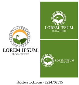 Golf icon and symbol vector template
