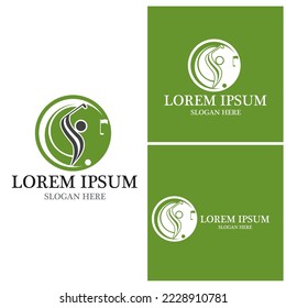 Golf icon and symbol vector template