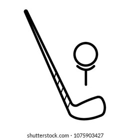 golf icon vector