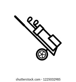 golf icon vector 