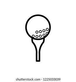 golf icon vector 