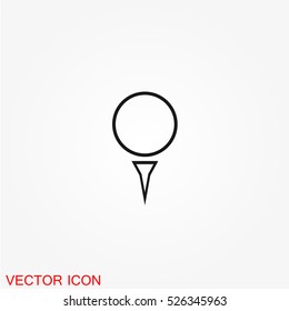 Golf icon vector