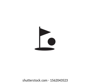 golf icon vector design element logo template