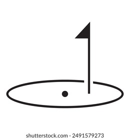 diseño de Vector de iconos de golf. diseño de Vector de iconos de minigolf