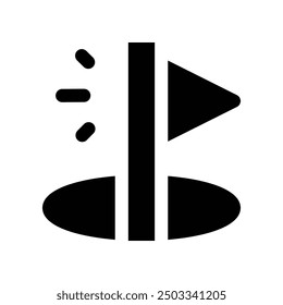 golf icon. vector glyph icon for your website, mobile, presentation, and logo design.