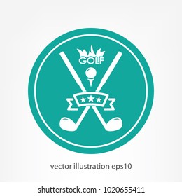 Golf icon vector illustration