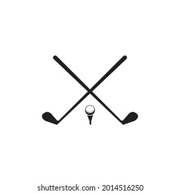 Golf icon vector illustration logo design.