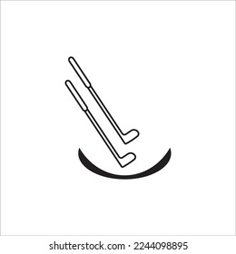 Golf icon vector illustration logo template