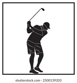 golf icon vector illustration simple design